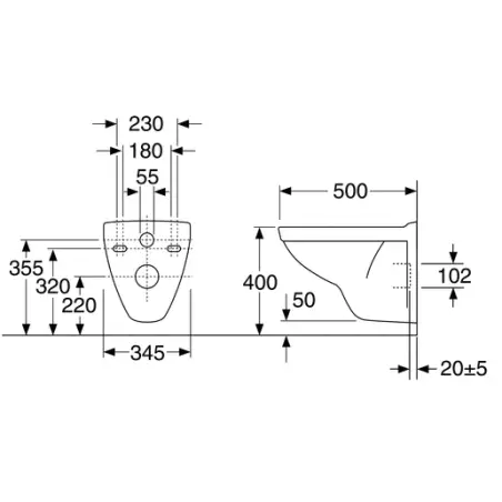 Gustavsberg Nautic vægskål